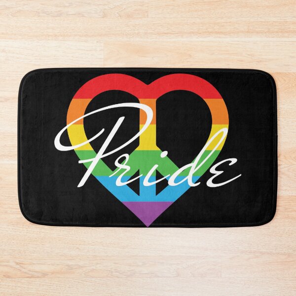 Item preview, Pride rainbow heart art  designed and sold by U-mule.