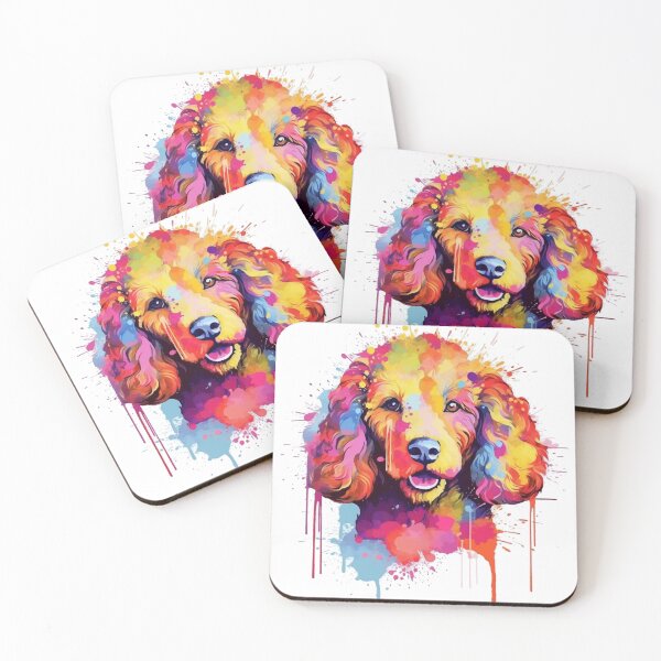 Item preview, Over the color Poodles designed and sold by LeenHaus.