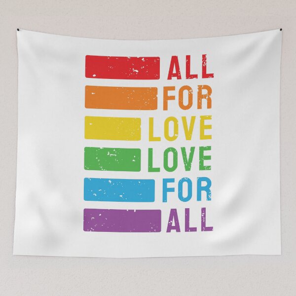 Item preview, Love for all rainbow art  designed and sold by U-mule.