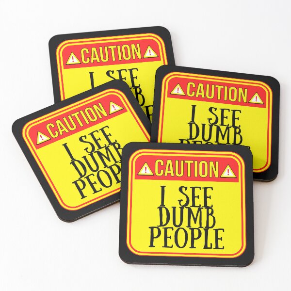 Item preview, CAUTION: I See Dumb People - funny warning signs designed and sold by DesignsFromTW-S.