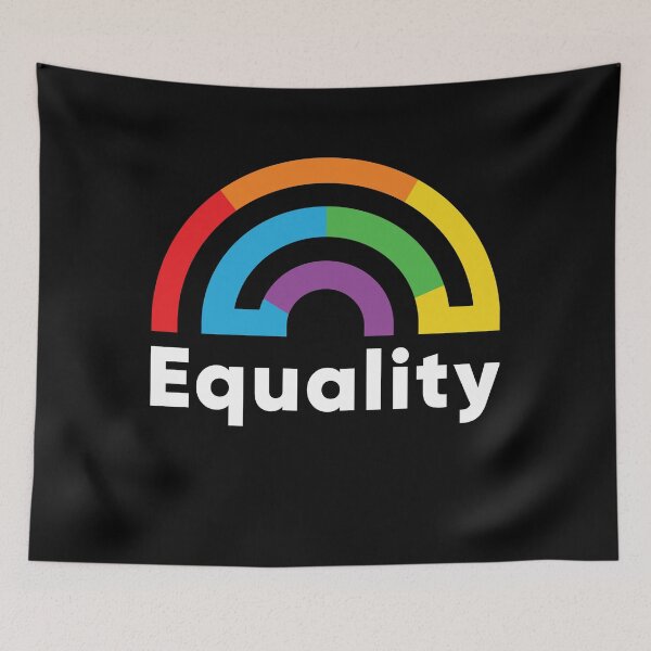 Item preview, Equality rainbow art  designed and sold by U-mule.