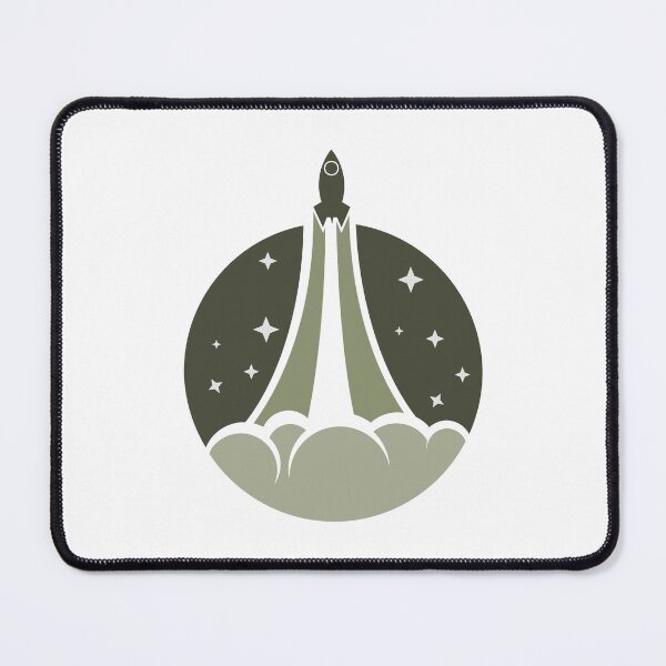 Item preview, Rocket launch in the starry night designed and sold by ClovenPavn.