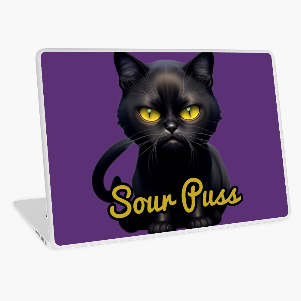 Sour Puss Black Cat