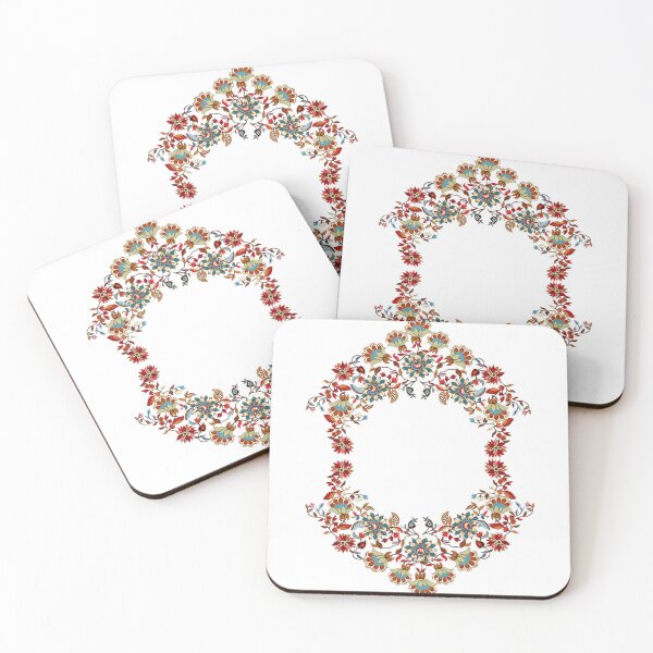 Item preview, Traditional Embroidery Pattern with Beautiful Colorful Flowers designed and sold by Kai Multiverse.