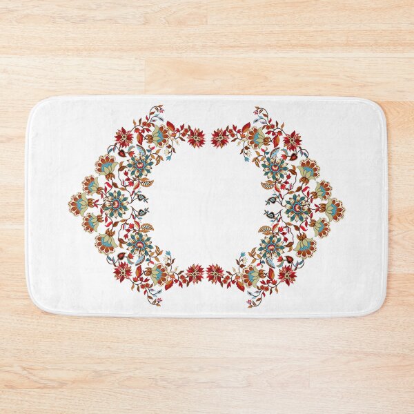 Item preview, Traditional Embroidery Pattern with Beautiful Colorful Flowers designed and sold by Kai Multiverse.