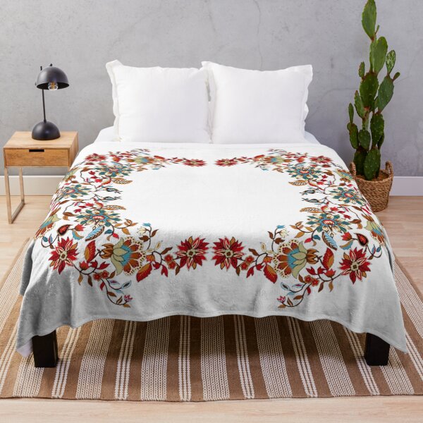 Item preview, Traditional Embroidery Pattern with Beautiful Colorful Flowers designed and sold by Kai Multiverse.