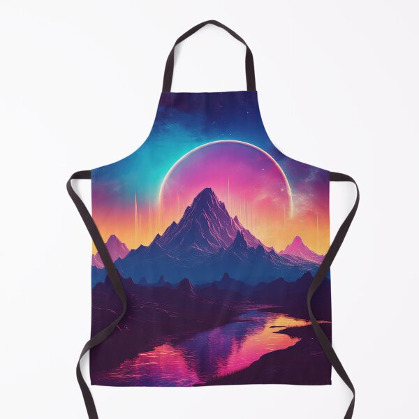 Item preview, Neon Vista: Synthwave Serenity in the Mountains designed and sold by Mullet Monkey.