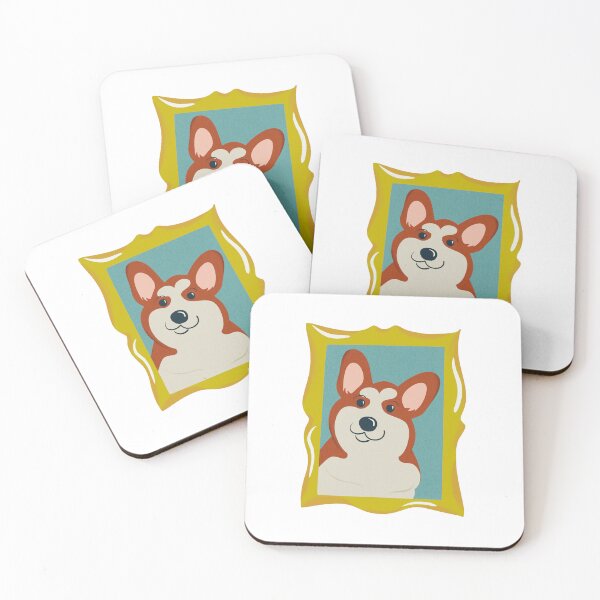 Item preview, Framed Corgi Puppy Portrait designed and sold by beestonestudio.