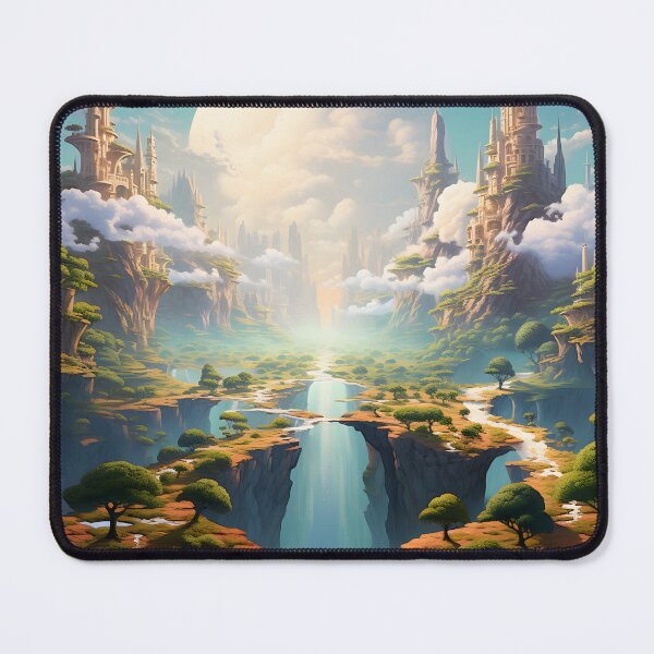 Item preview, Opposing Castles over a rift designed and sold by AI-Ascendance.