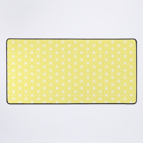 Item preview, Kawaii Japanese Traditional Geometric Pattern Art: ASANOHA (Hemp Leaf) *Yellow/White* designed and sold by Wa-Fusion.
