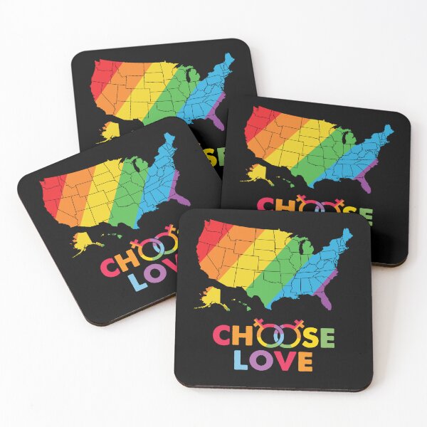 Item preview, USA choose love rainbow art  designed and sold by U-mule.