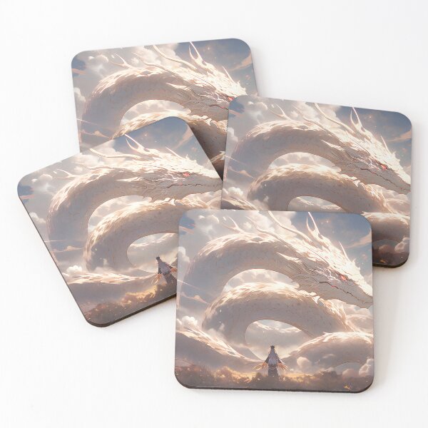Item preview, Harmony's Journey: A Majestic White Dragon in Serene Skies designed and sold by Wylveragon.
