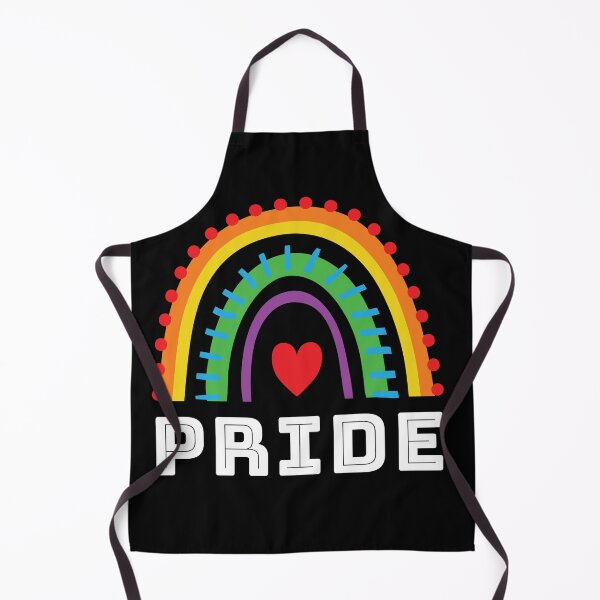 Item preview, Rainbow middle heart pride art designed and sold by U-mule.