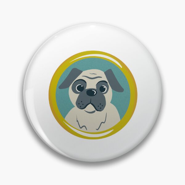 Item preview, Framed Pug Puppy Portrait designed and sold by beestonestudio.