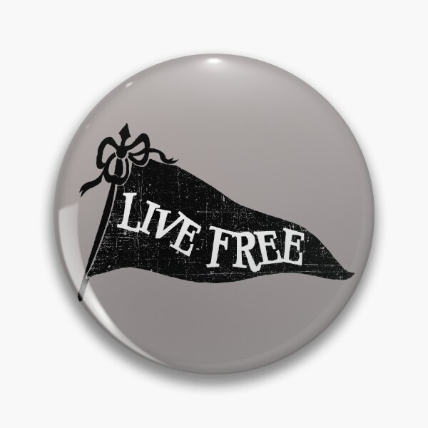 Item preview, Live Free Distressed Pennant designed and sold by CosmicPatriot.