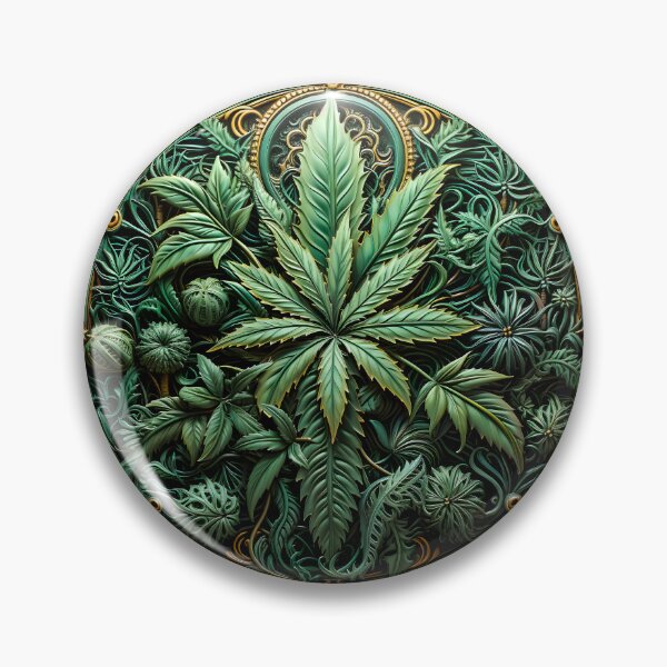 Item preview, Circular Weed Medallion Pot Leaf Design - For Marijuana Lovers and Pot Heads - Get This designed and sold by AlanPhotoArt.