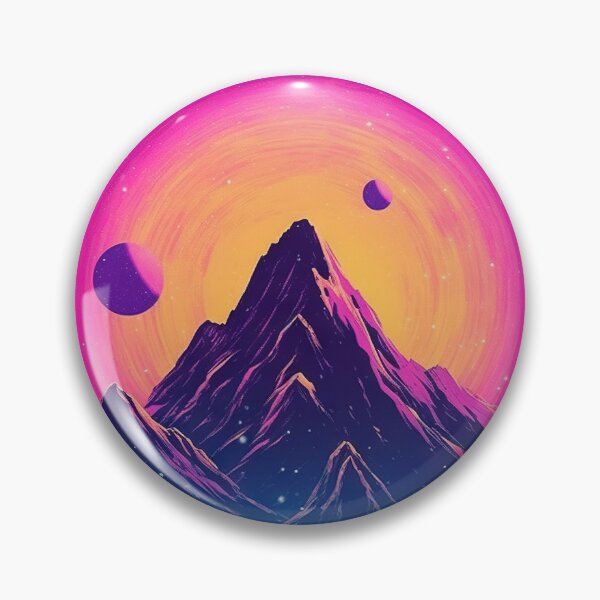 Item preview, Mountain Dreams: Synthwave Bliss in Nature's Embrace designed and sold by Mullet Monkey.