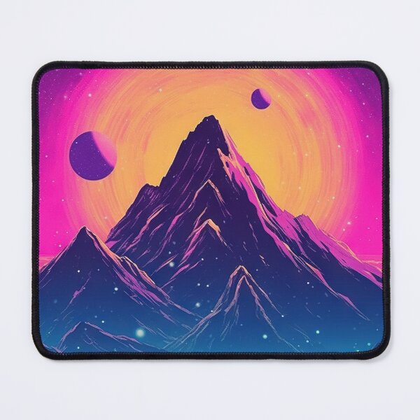 Item preview, Mountain Dreams: Synthwave Bliss in Nature's Embrace designed and sold by Mullet Monkey.