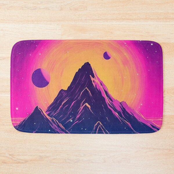 Item preview, Mountain Dreams: Synthwave Bliss in Nature's Embrace designed and sold by Mullet Monkey.
