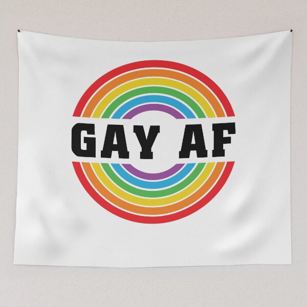 Item preview, GAY AF art  designed and sold by U-mule.