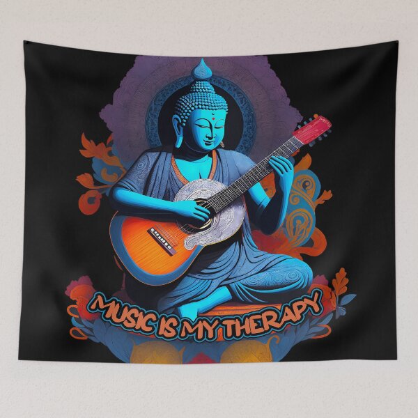Item preview, Music is my therapy designed and sold by ZenStickConcept.