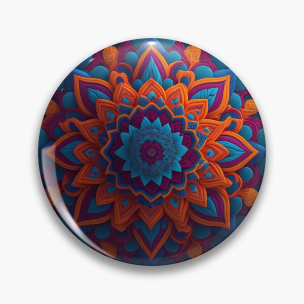 Item preview, The Mesmeric 3D Mandala Mosaic: Vibrant Colors and Shapes Unite designed and sold by DesignArtEmpire.