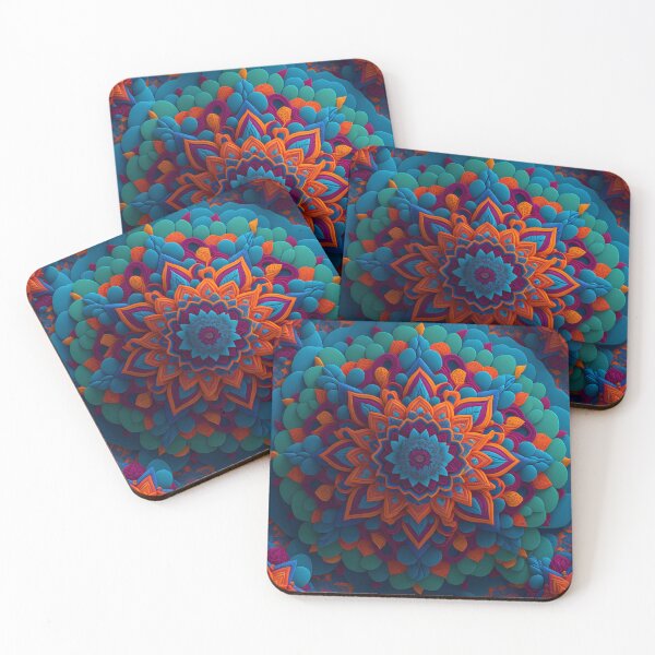 Item preview, The Mesmeric 3D Mandala Mosaic: Vibrant Colors and Shapes Unite designed and sold by DesignArtEmpire.