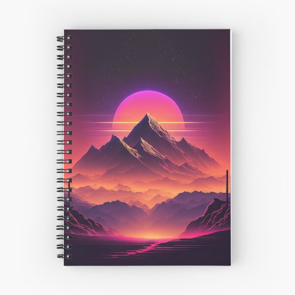Item preview, Electric Peaks: Synthwave Adventure in the Majestic Mountains designed and sold by Mullet Monkey.
