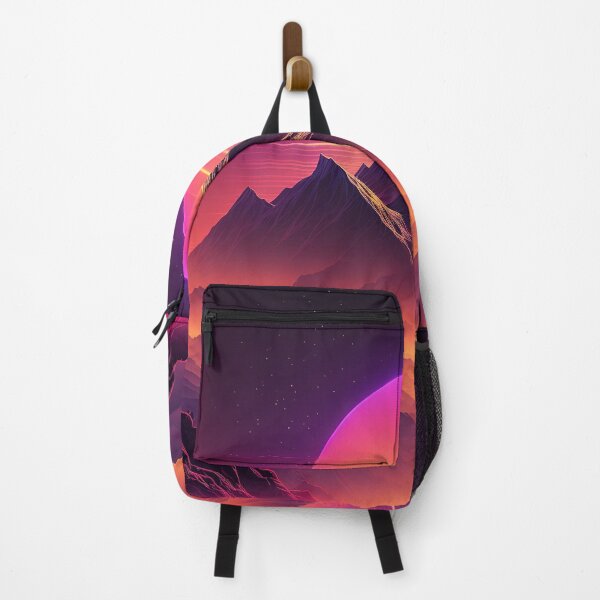 Item preview, Electric Peaks: Synthwave Adventure in the Majestic Mountains designed and sold by Mullet Monkey.