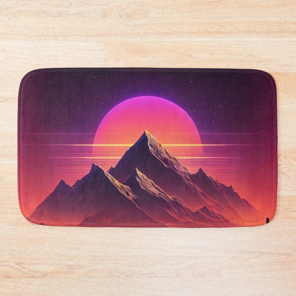 Item preview, Electric Peaks: Synthwave Adventure in the Majestic Mountains designed and sold by Mullet Monkey.