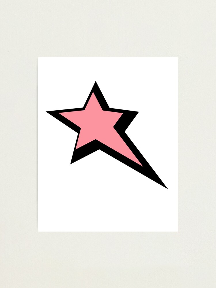 Graphic Y2K star pink and black 