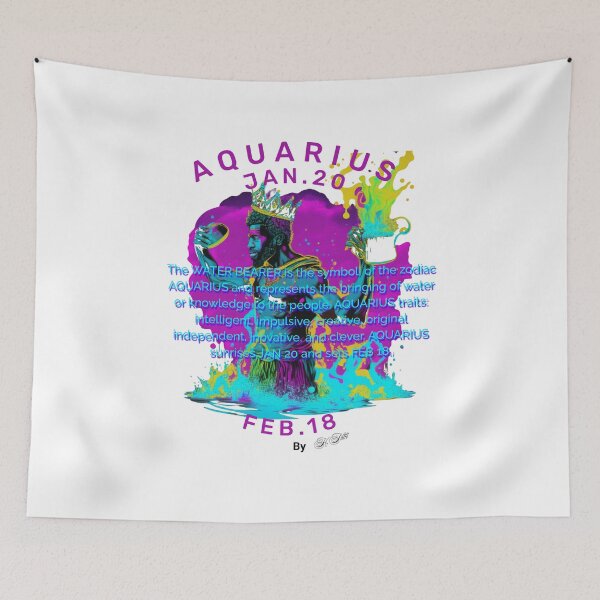 Item preview, Zodiac Aquarius T Shirts and more designed and sold by Commascult.