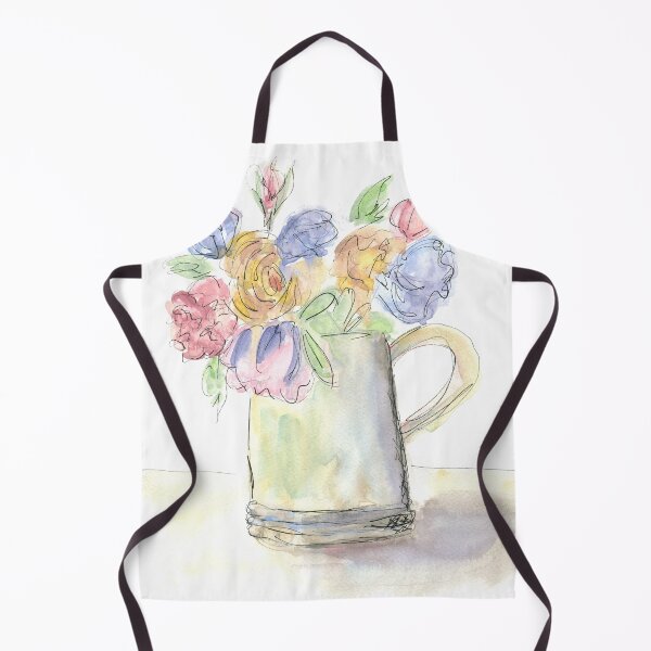 Item preview, Old fashioned water pitcher filled with flowers designed and sold by AnissaF.