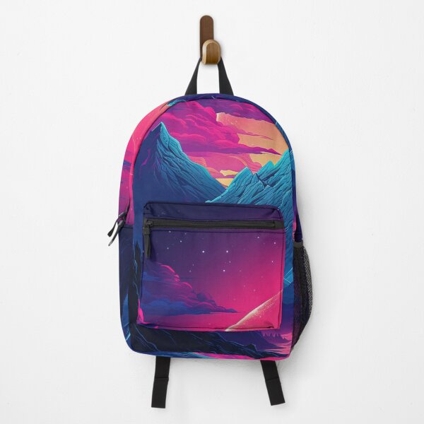 Item preview, Mountain Mirage: Synthwave Dreams in the Scenic Landscape designed and sold by Mullet Monkey.