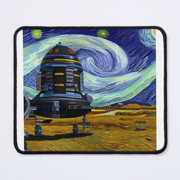 Item preview, Blue Artistic Spaceship designed and sold by OlaFlower.