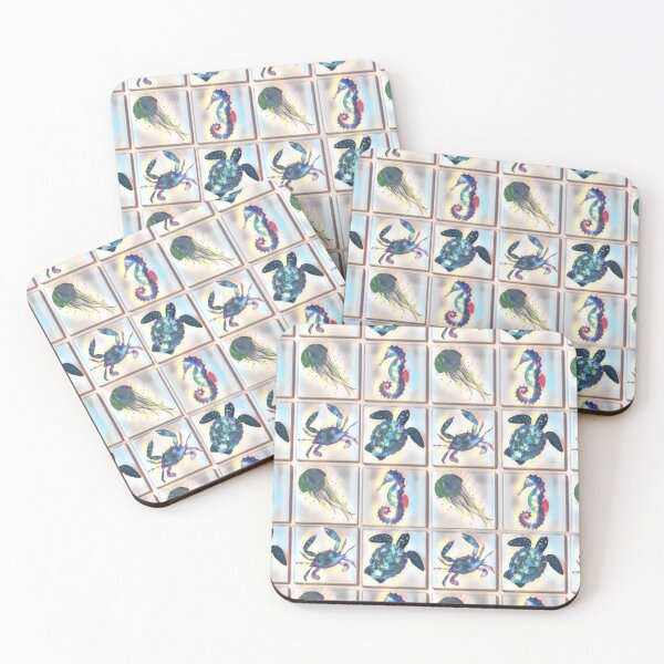 Item preview, Turtle Crabs Jellyfish Seahorse designed and sold by Profitrip.