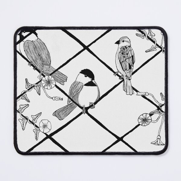Item preview, Chickadees in Chainlink designed and sold by HoneyedBrie.