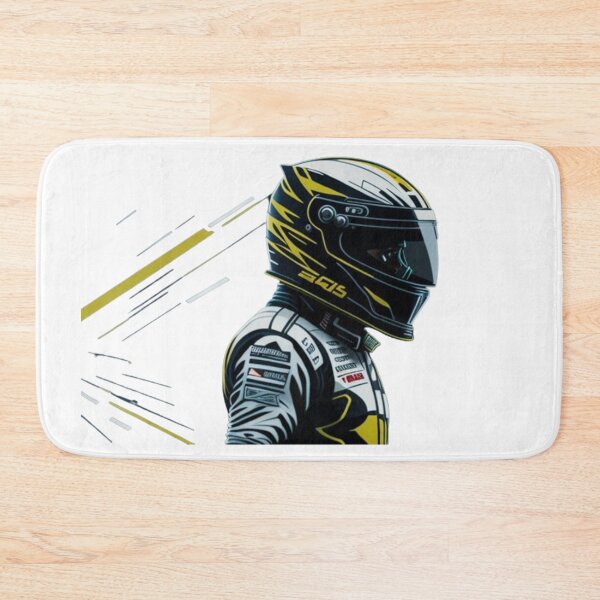 Item preview, racing driver with his helmet advancing to his destination designed and sold by ProductArtistry.