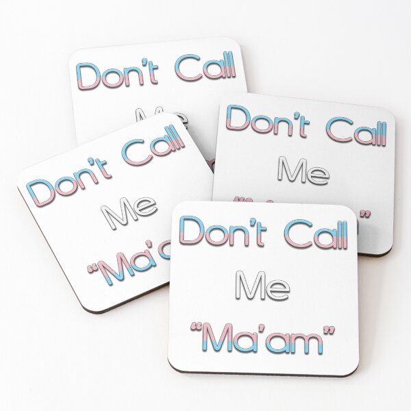 Item preview, "Don't Call Me "Ma'am" Transgender Pride designed and sold by JadeRyder.