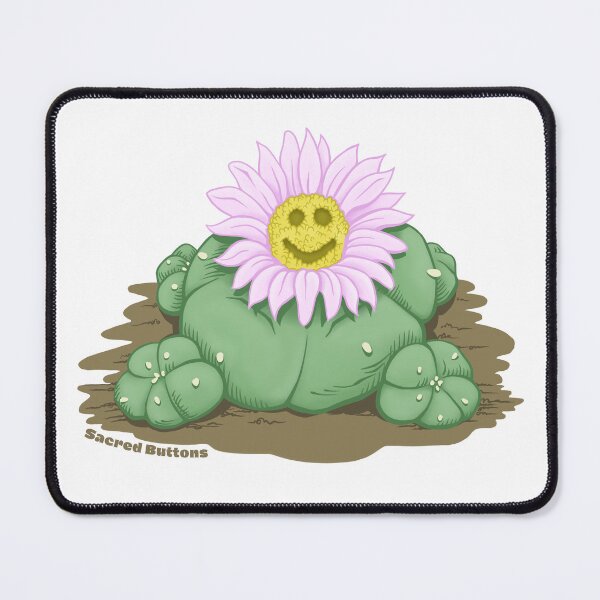 Item preview, Happy Peyote Cactus designed and sold by Sacred-Buttons.