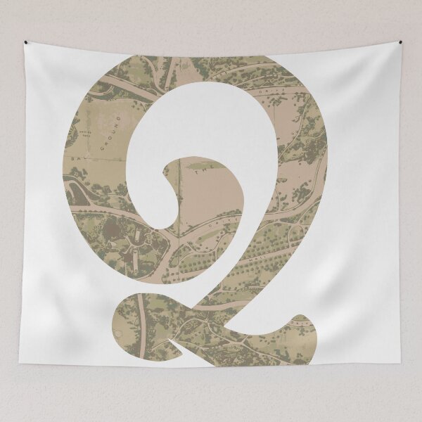 Item preview, Vintage Travel Letter Q designed and sold by Wenkatdesigns.