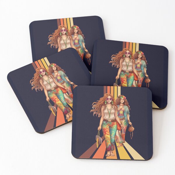 Item preview, Glorious 70s Hippie Girls designed and sold by retrobliss70s.