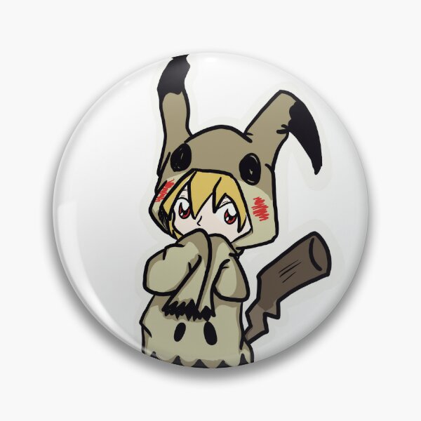 Mimikyu Button Pin - Teddymuffs Designs