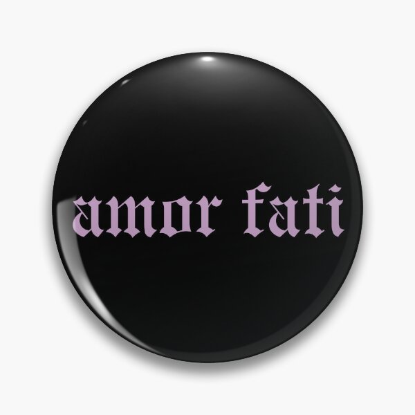 Artikelvorschau, Amor Fati lila lila Text entworfen und verkauft von Ninjakandy.
