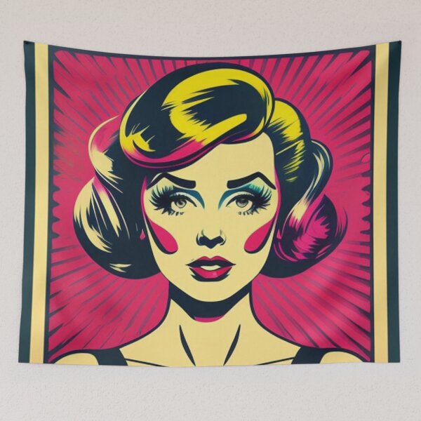 Item preview, Pop Art Style Pink Suzie designed and sold by musicgeniusart.
