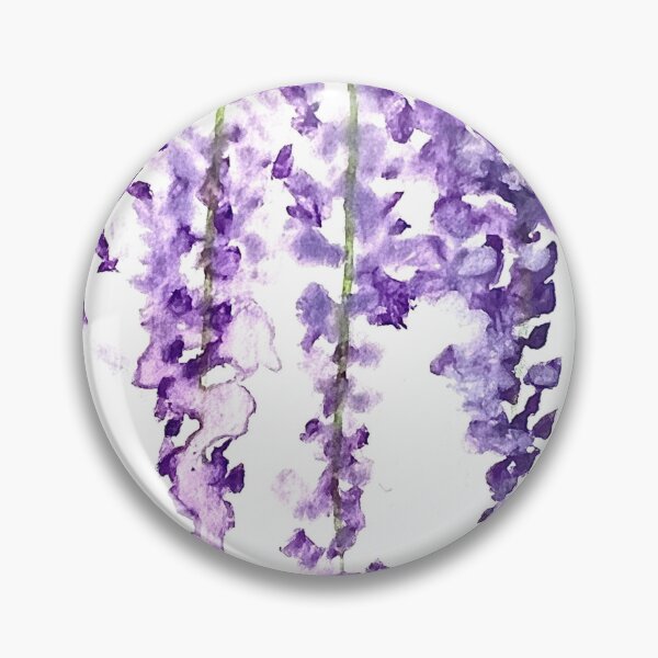Item preview, Purple Wisteria flowers watercolor designed and sold by Artbymonika.