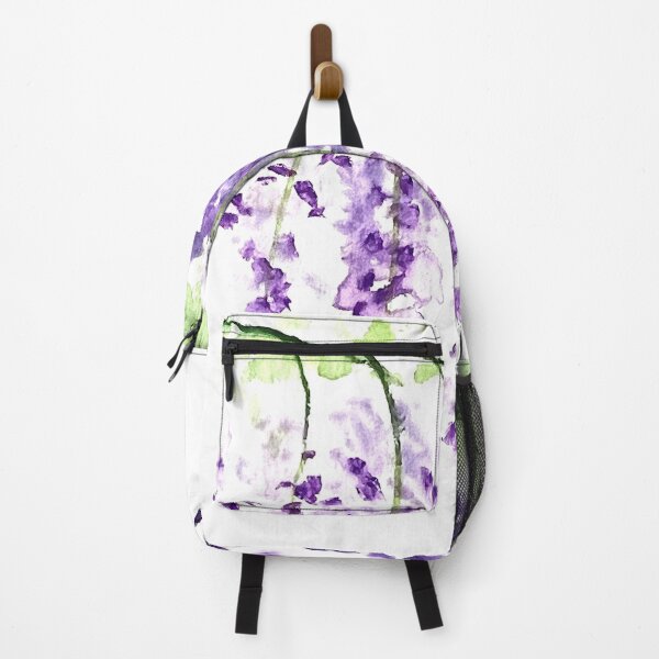 Artikelvorschau, Lila Wisteria blüht Aquarell entworfen und verkauft von Monika Howarth.