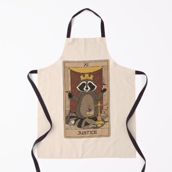 Item preview, Justice - Raccoons Tarot designed and sold by Thiago Corrêa.
