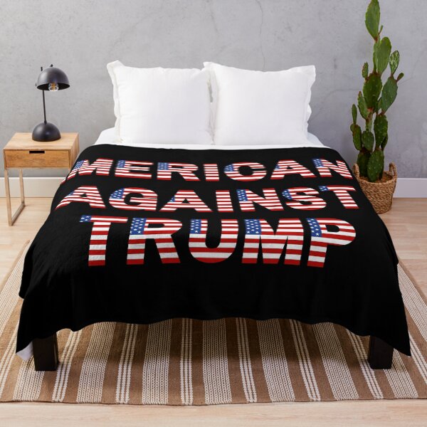 Item preview, "Americans Against Trump" USA Flag Font designed and sold by Write-to-Rebel.
