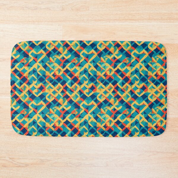 Item preview, Geometric Pattern with Hues of Red, Yellow, and Cyan designed and sold by Islandadora.